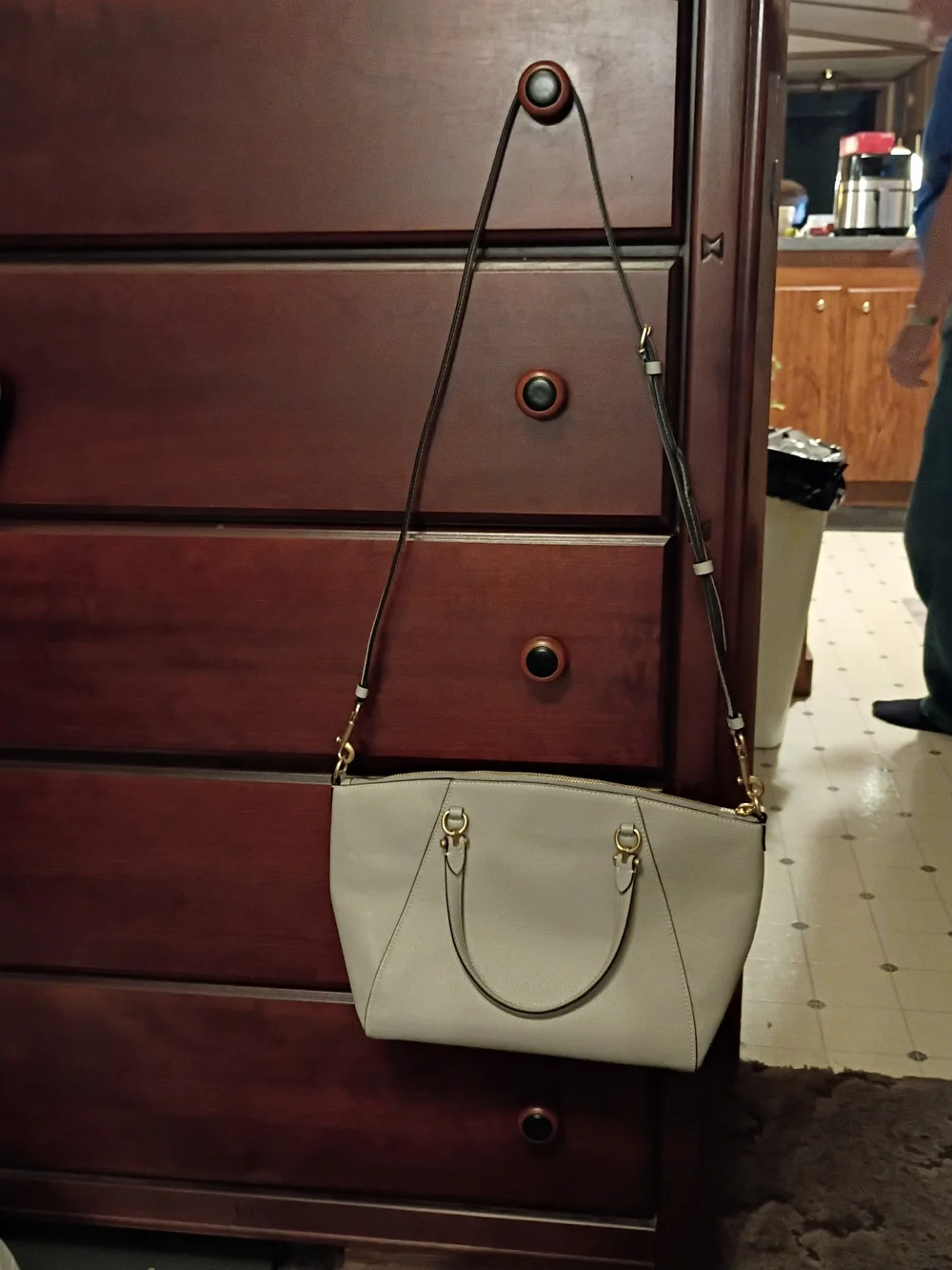 Coach Bella Grey Leather Satchel